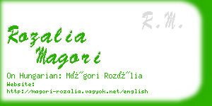 rozalia magori business card